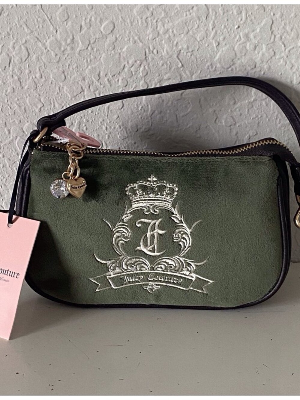 Juicy Couture Couture Need More Juicy Convertible Wristlet‎ Super Greens NEW